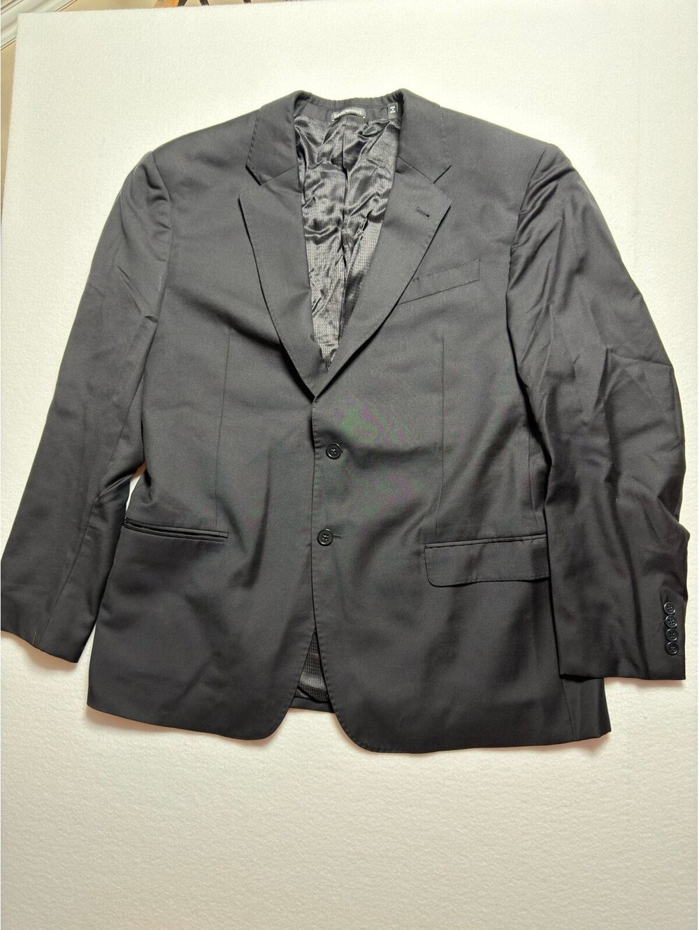 Emporio Armani G Line Black 100% Virgin Wool Blazer Mens 44R EU 54 NWOT